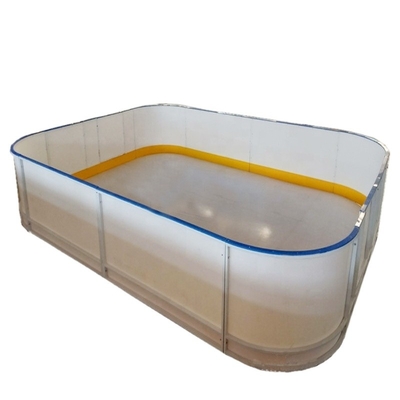 Пластиковая плита пинком доски Dasher хоккея HDPE загородки катка с железным каркасом