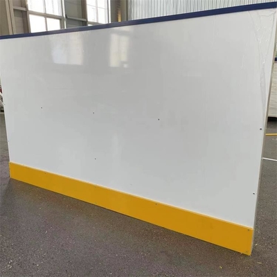доска Dasher катка стрельбы хоккея барьера катка портативного HDPE ног 4x8 пластиковая