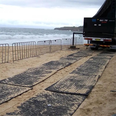 Циновки дороги земной крышки проезжих частей черного HDPE временные для сверхмощного машинного оборудования
