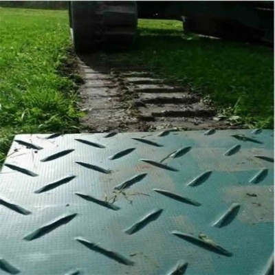 Прочные зеленые пластиковые дороги земли HDPE заболачивают циновку для конструкции экскаваторов