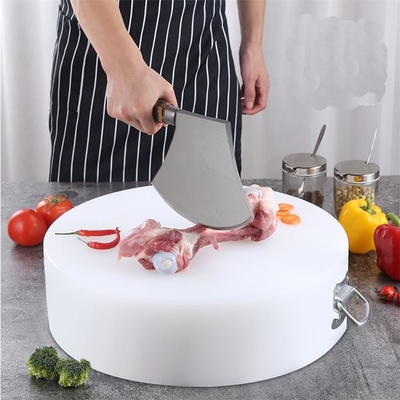 Доска полиэтилена круга мяса Eco кухни дружелюбная пластиковая прерывая с ручкой