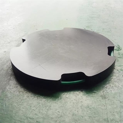 Пусковая площадка аутриггера крана черной круглой плиты ноги Джек HDPE пластиковая для мобильных кранов