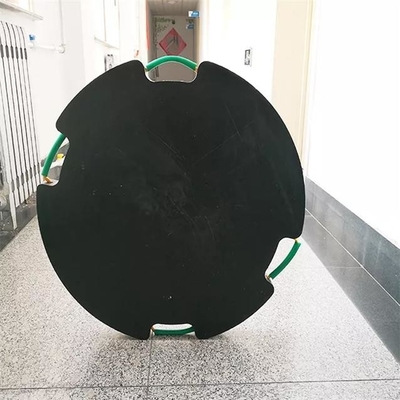 Пусковая площадка аутриггера крана черной круглой плиты ноги Джек HDPE пластиковая для мобильных кранов