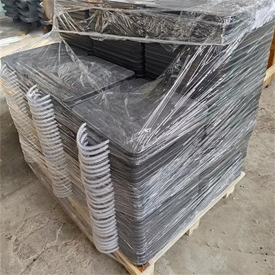 нога стабилизатора зоны пусковой площадки аутриггера безопасности HDPE 500x500mm прокладывает пусковые площадки ноги крана