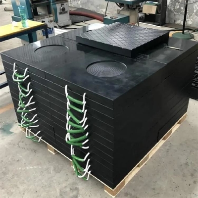 Кран HDPE блока аутриггера полимера составной прокладывает циновки Джек слипера Cribbing