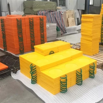 Мобильный аутриггер HDPE ноги стабилизатора вагона с краном прокладывает платформу с ручкой