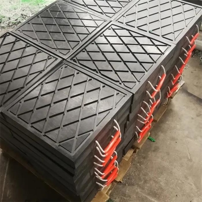 нога стабилизатора зоны пусковой площадки аутриггера безопасности HDPE 500x500mm прокладывает пусковые площадки ноги крана