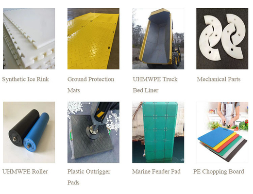 4x8 Uhmwpe Пластиковый лист Синтетический ледовый ковер Использование Нетоксичное